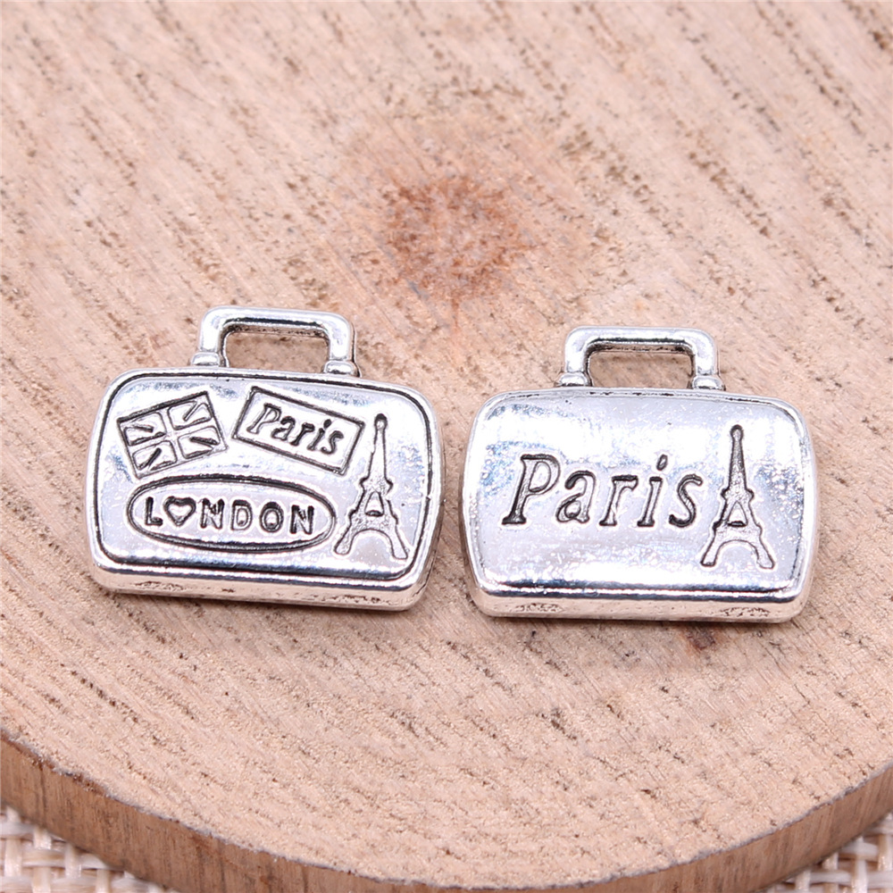 Vintage Fashion In Paris - 10 piezas de 16x14mm (0.63x0.55 pulgadas)