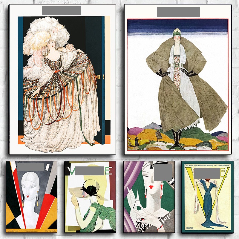 Vintage Fashion Magazine Covers - Carteles de cubierta de revista de
