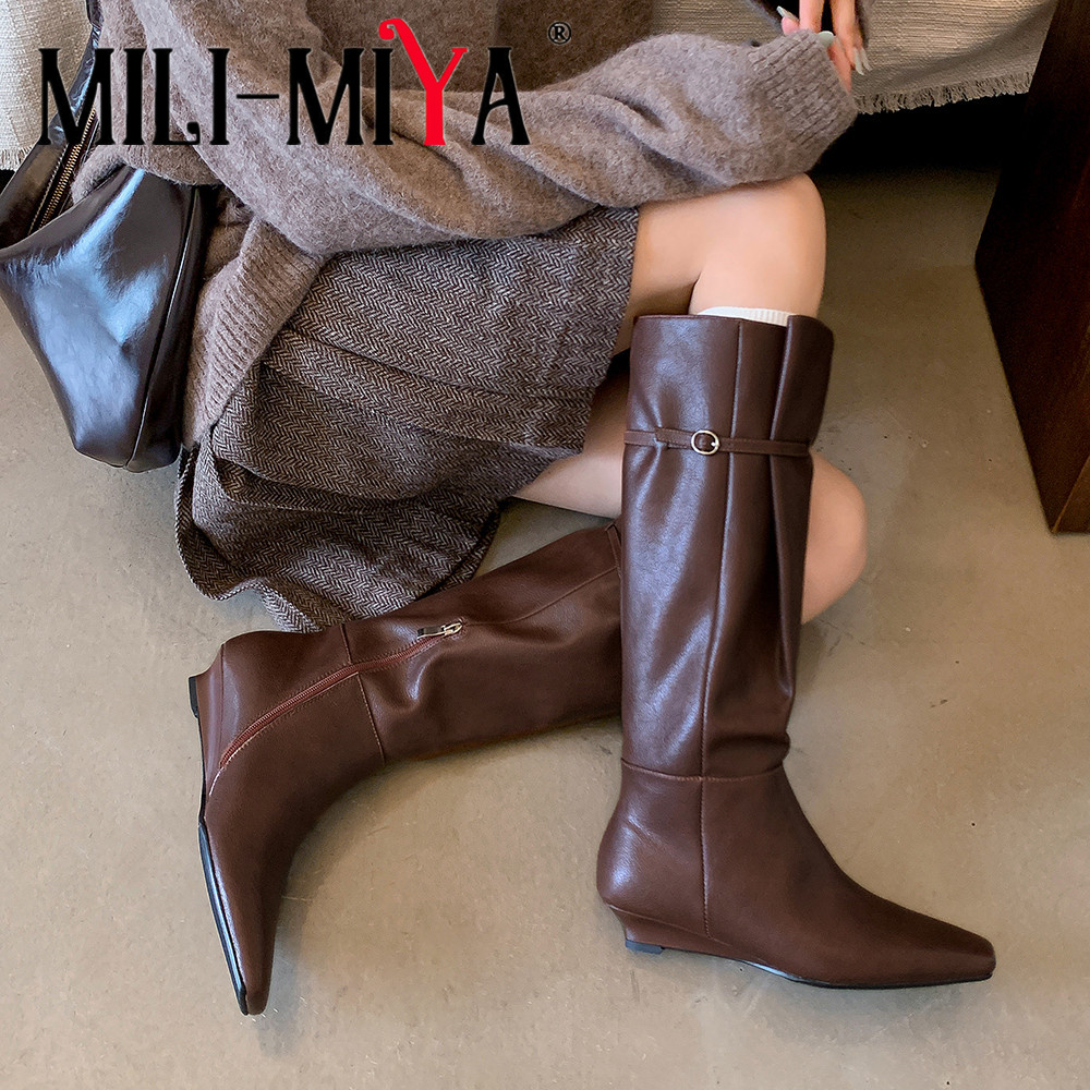 Vintage Fashion Dresses - MILI-MIYA nuevas botas hasta la rodilla