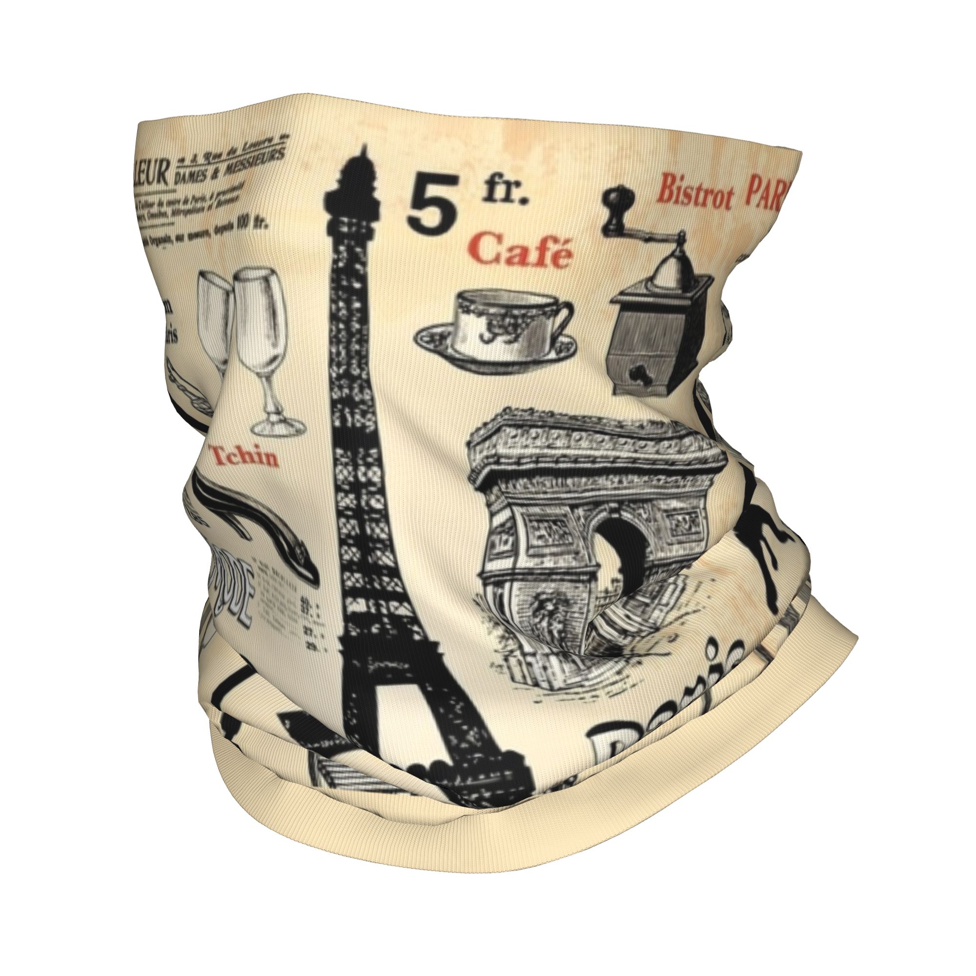 Vintage Fashion In Paris - Pañuelo Personalizado Vintage con la Torre