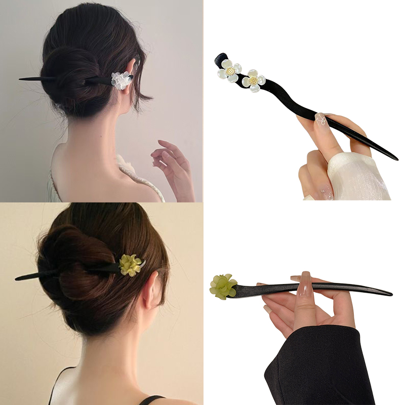 Vintage Fashion Blog - Palillos para el cabello de flores