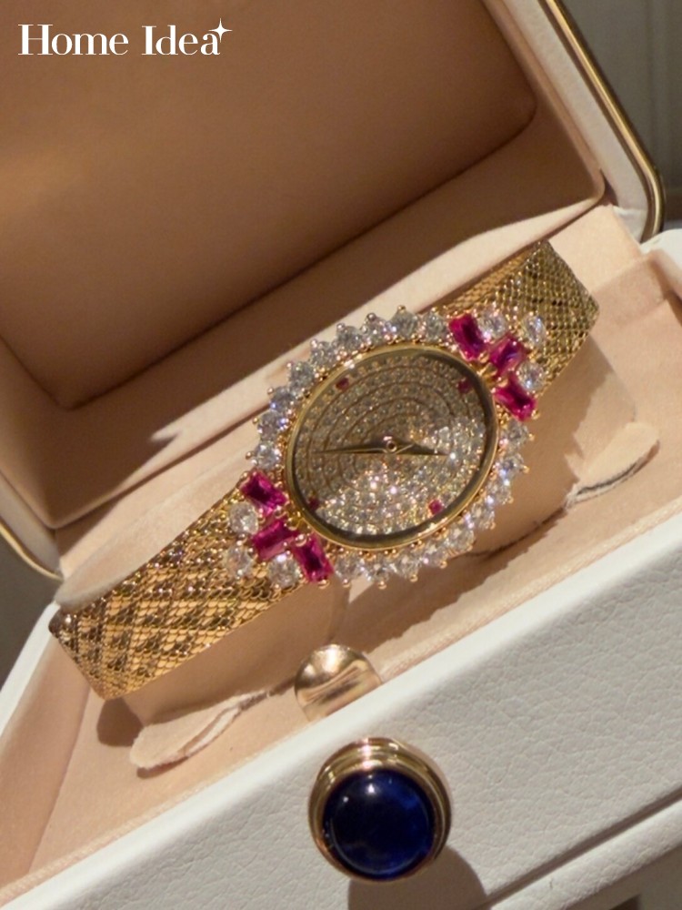 Vintage Fashion Ideas - Reloj de cuarzo con forma ovalada