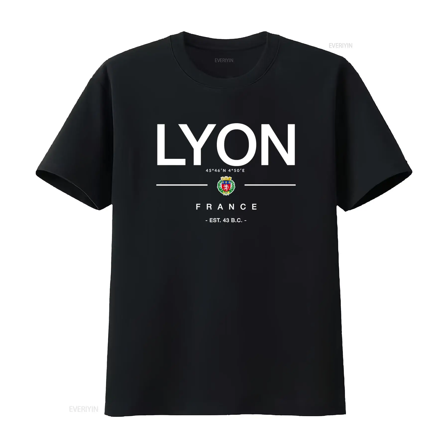 French Vintage Fashion - Camiseta de Lyon, Francia, Ropa de