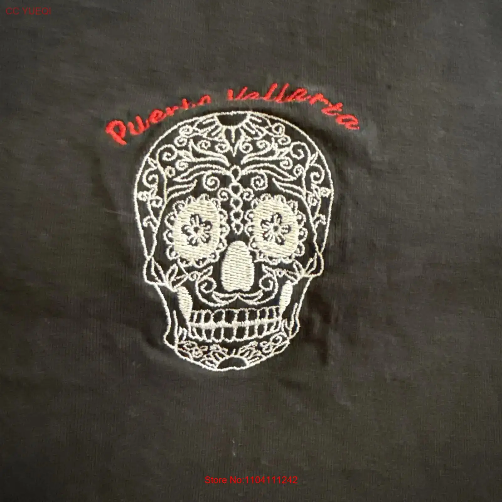 Vintage Fashion De - Camiseta negra Dia de los Muertos
