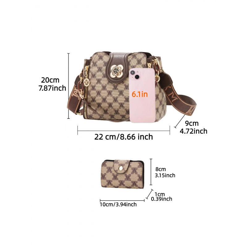 Bolso de hombro con estampado  - Vintage Fashion For Women reseña y precio
