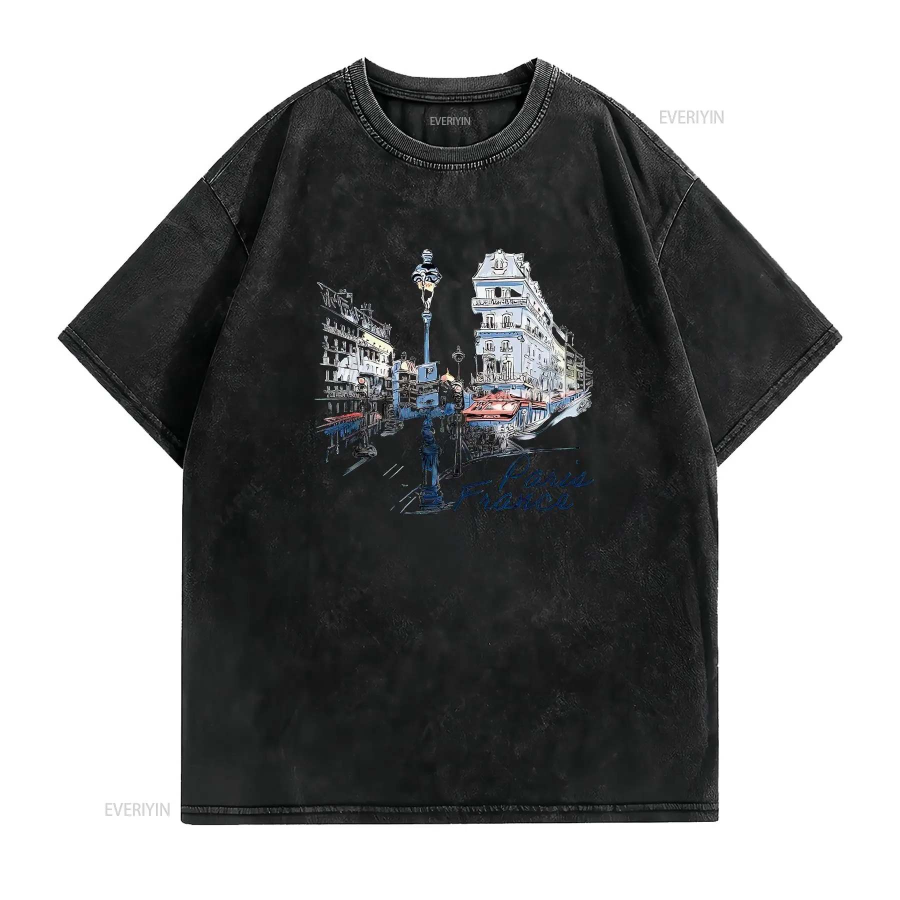 Camiseta de recuerdo de París, - Vintage Fashion In Paris reseña y precio