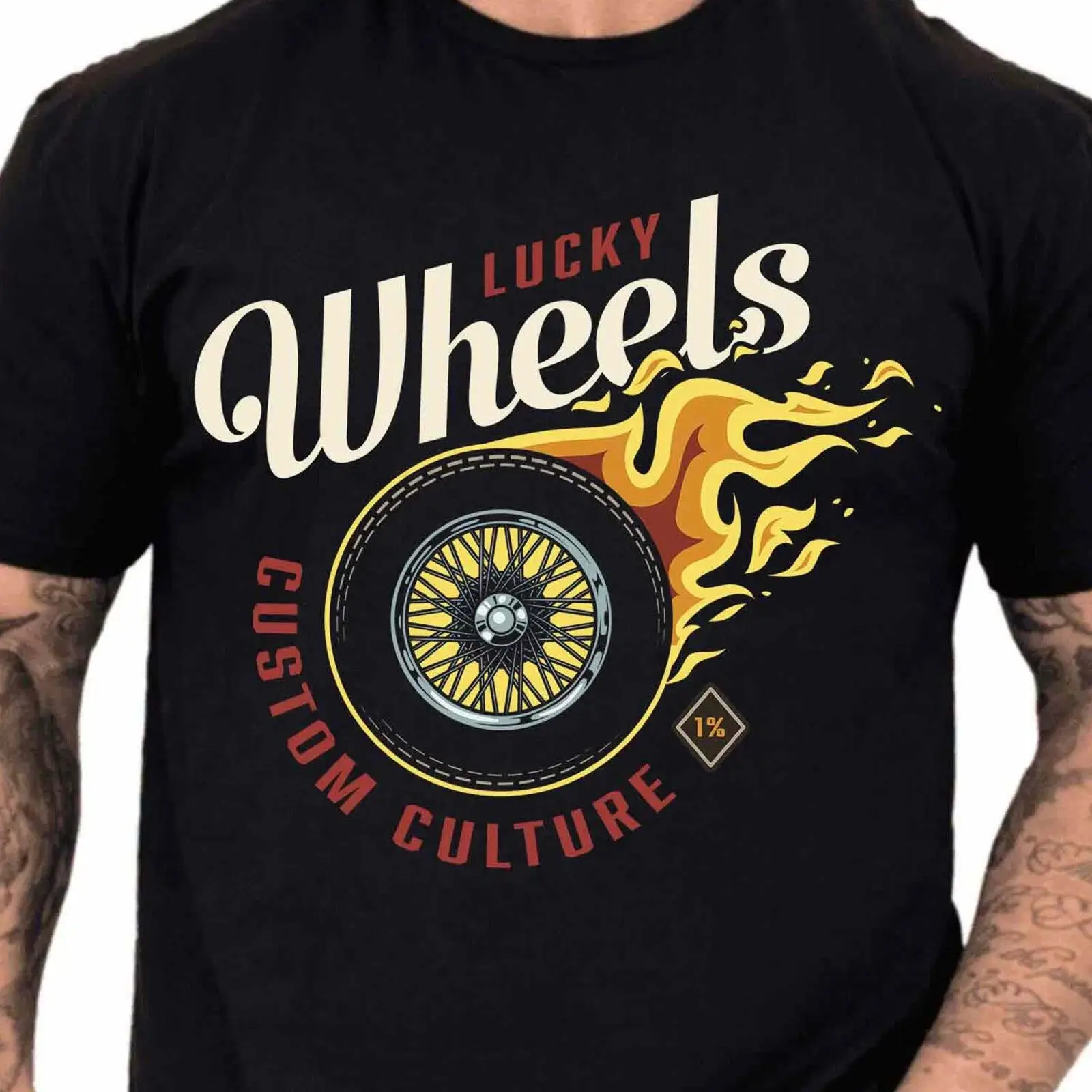 Camiseta personalizada Lucky W - Vintage Fashion Wheel reseña y precio