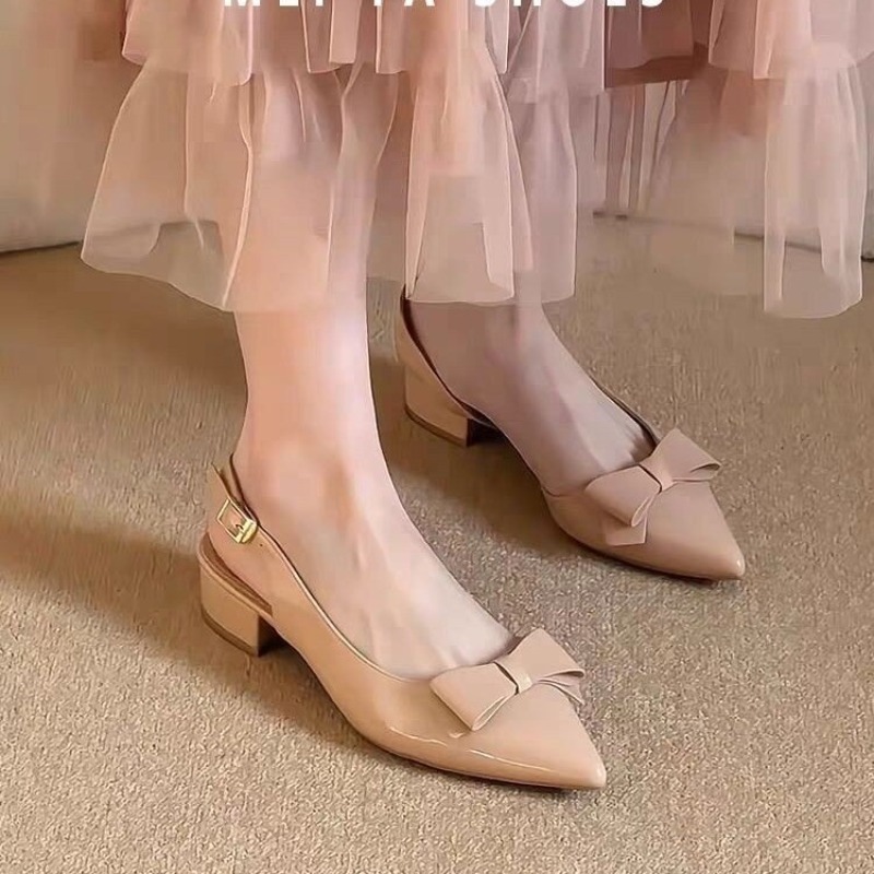 Zapatos de Tacón Medio Bow Gen - French Vintage Fashion reseña y precio