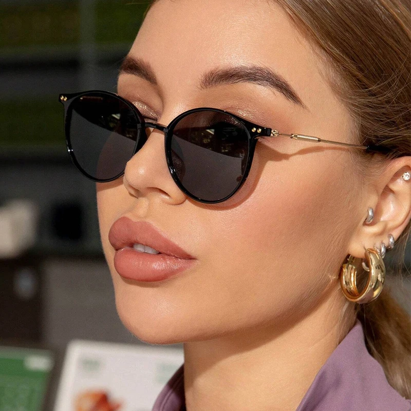 Nuevas gafas de sol redondas v - Vintage Fashion De reseña y precio