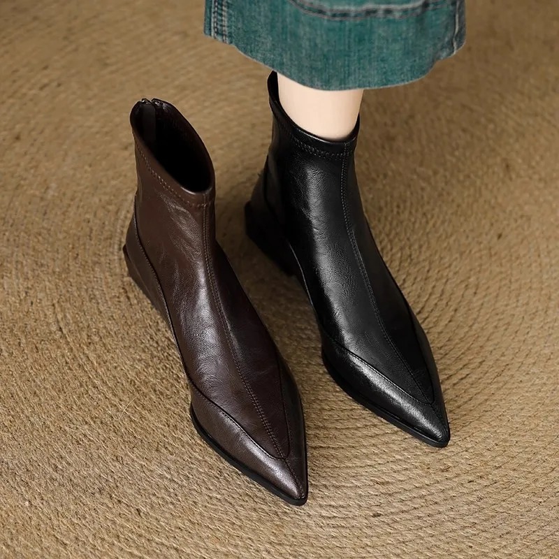 Botines de tacón grueso vintag - Vintage Fashion De reseña y precio