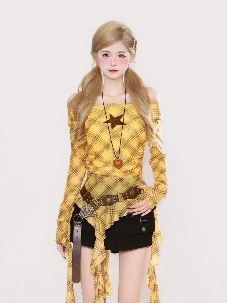 Camiseta vintage Y2K con cuell - Vintage Fashion For Women reseña y precio