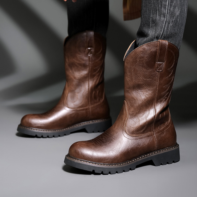 Botas De vaquero a la moda par - Vintage Fashion De reseña y precio