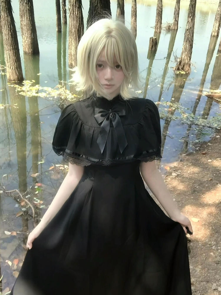 Vestido gótico Harajuku ajusta - Vintage Fashion Retro Outfit reseña y precio