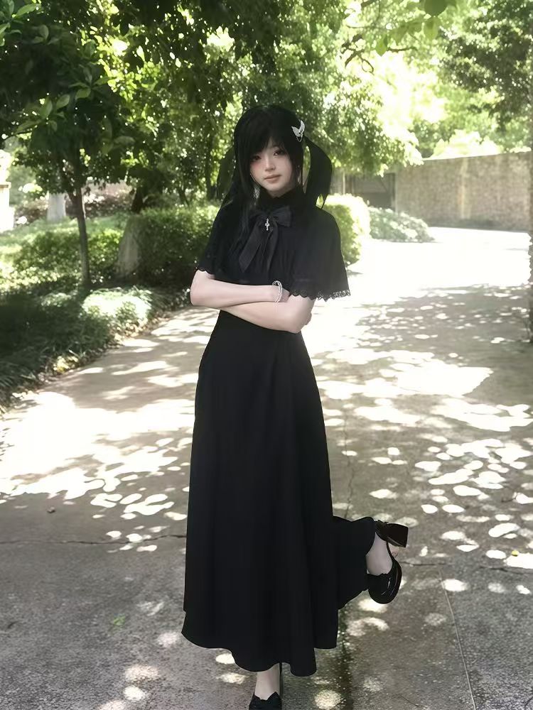 Vestido gótico Harajuku ajusta - Vintage Fashion Retro Outfit reseña y precio