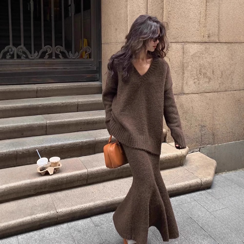 Conjunto de Suéter y Falda Tej - V Vintage Fashion reseña y precio