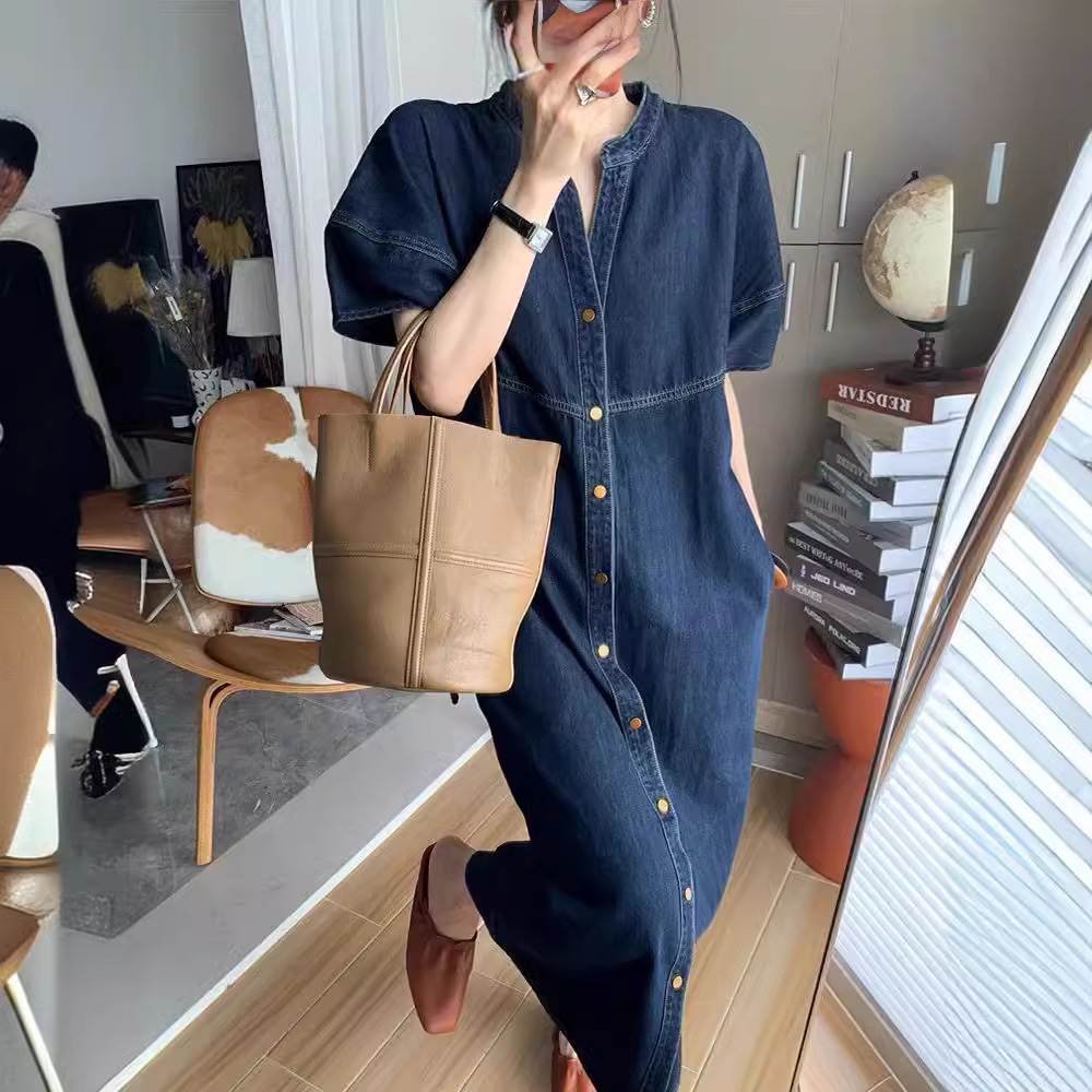 Nuevo Vestido Largo de Mezclil - French Vintage Fashion reseña y precio