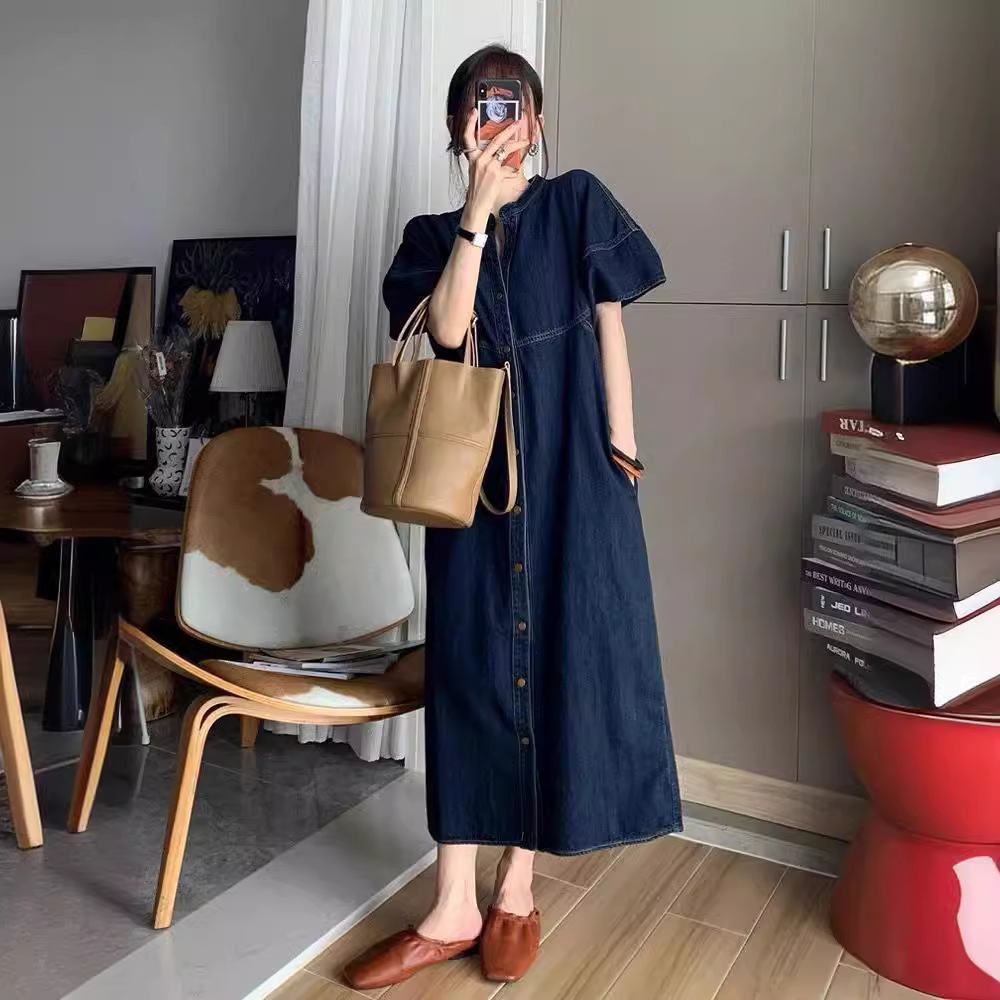 Nuevo Vestido Largo de Mezclil - French Vintage Fashion reseña y precio