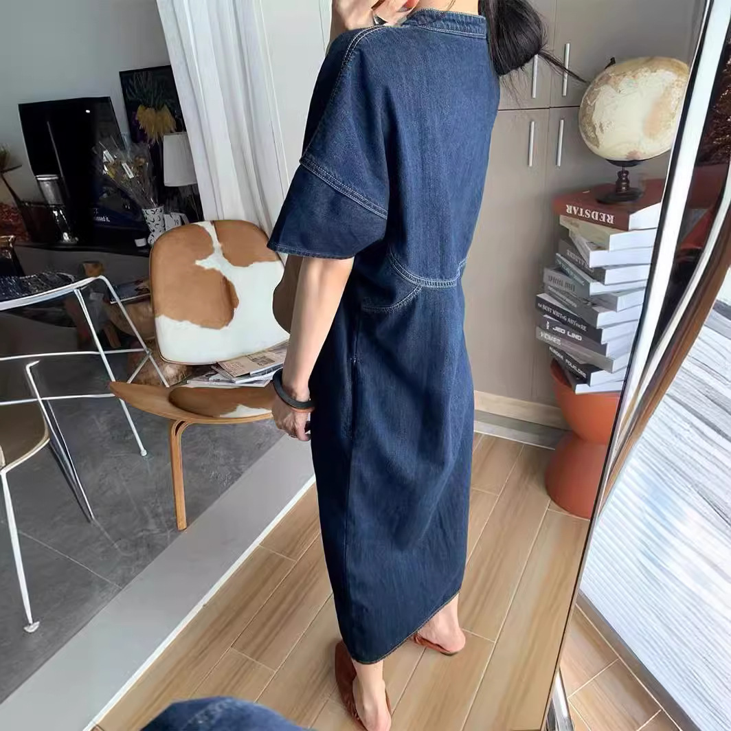 Nuevo Vestido Largo de Mezclil - French Vintage Fashion reseña y precio