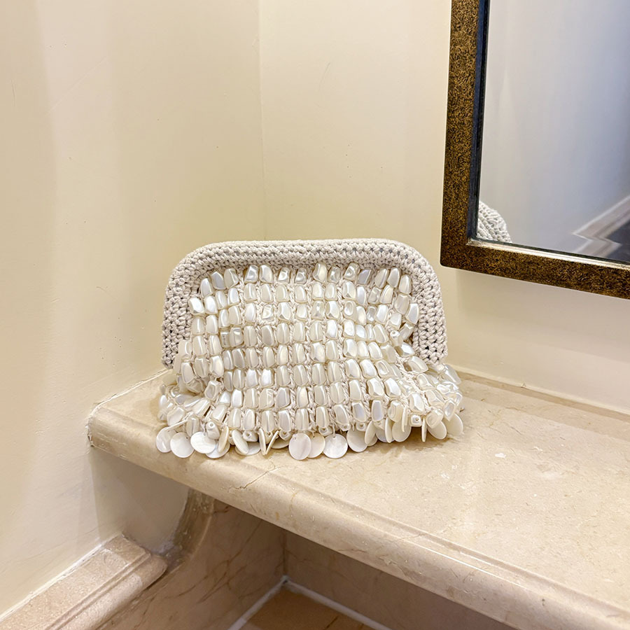 Bolso de mano francés tejido a - French Vintage Fashion reseña y precio