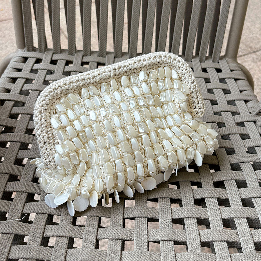 Bolso de mano francés tejido a - French Vintage Fashion reseña y precio