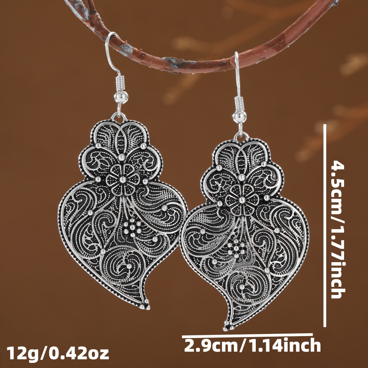 Pendientes colgantes con forma - Vintage Fashion Retro Outfit reseña y precio