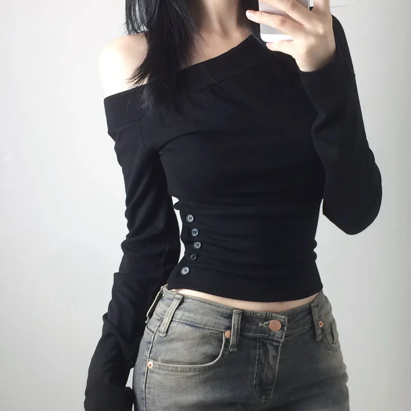 Camiseta Vintage Y2K con Boton - Vintage Fashion For Women reseña y precio