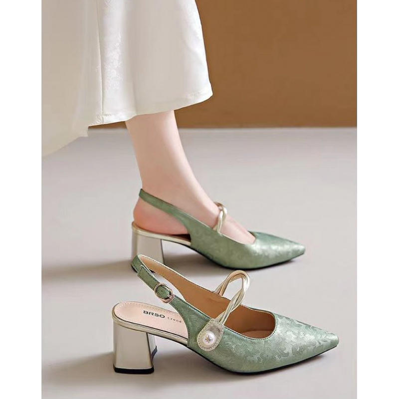 Sandalias Elegantes de Tacón C - Vintage Fashion Dresses reseña y precio