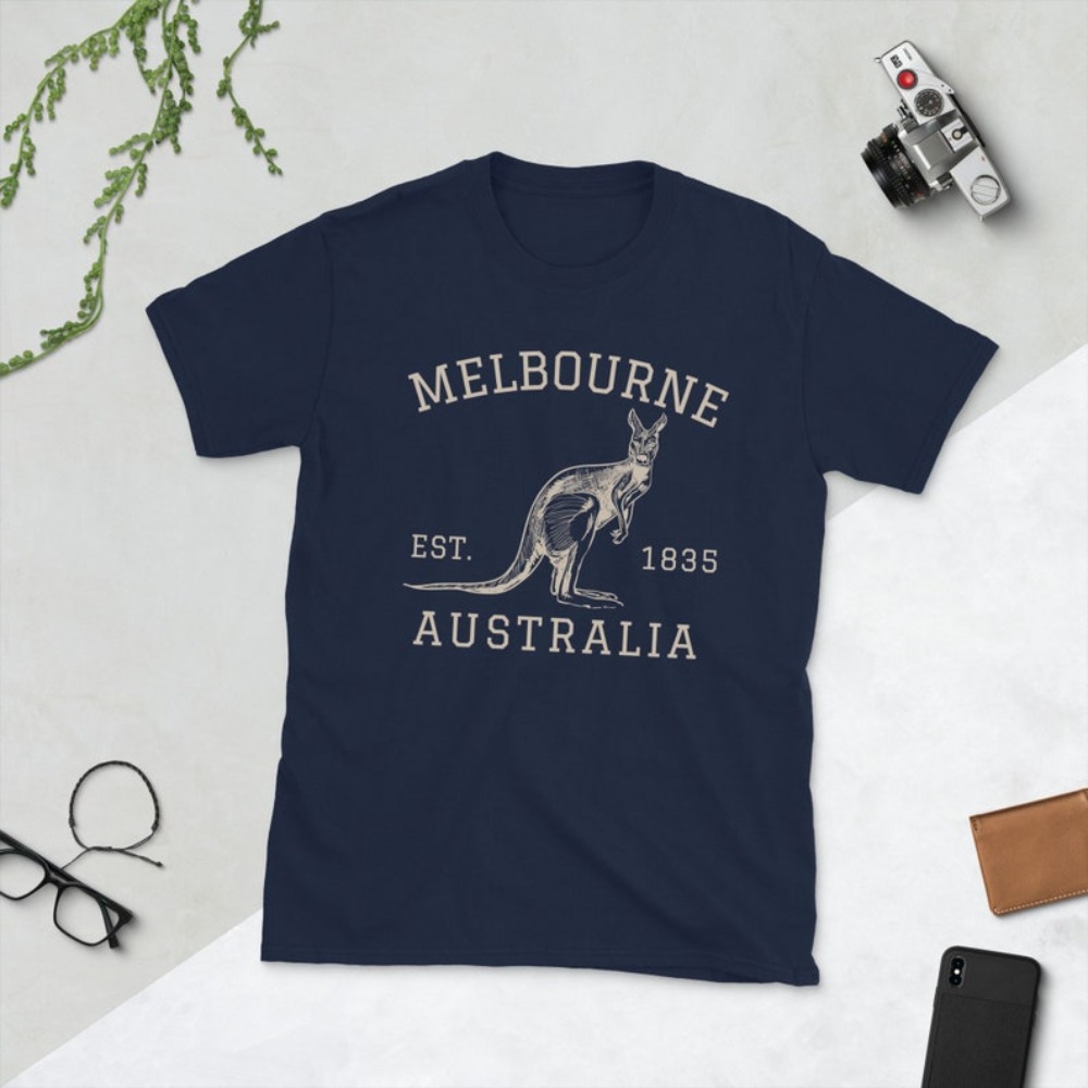 Melbourne Australia camiseta c - Vintage Fashion Melbourne reseña y precio