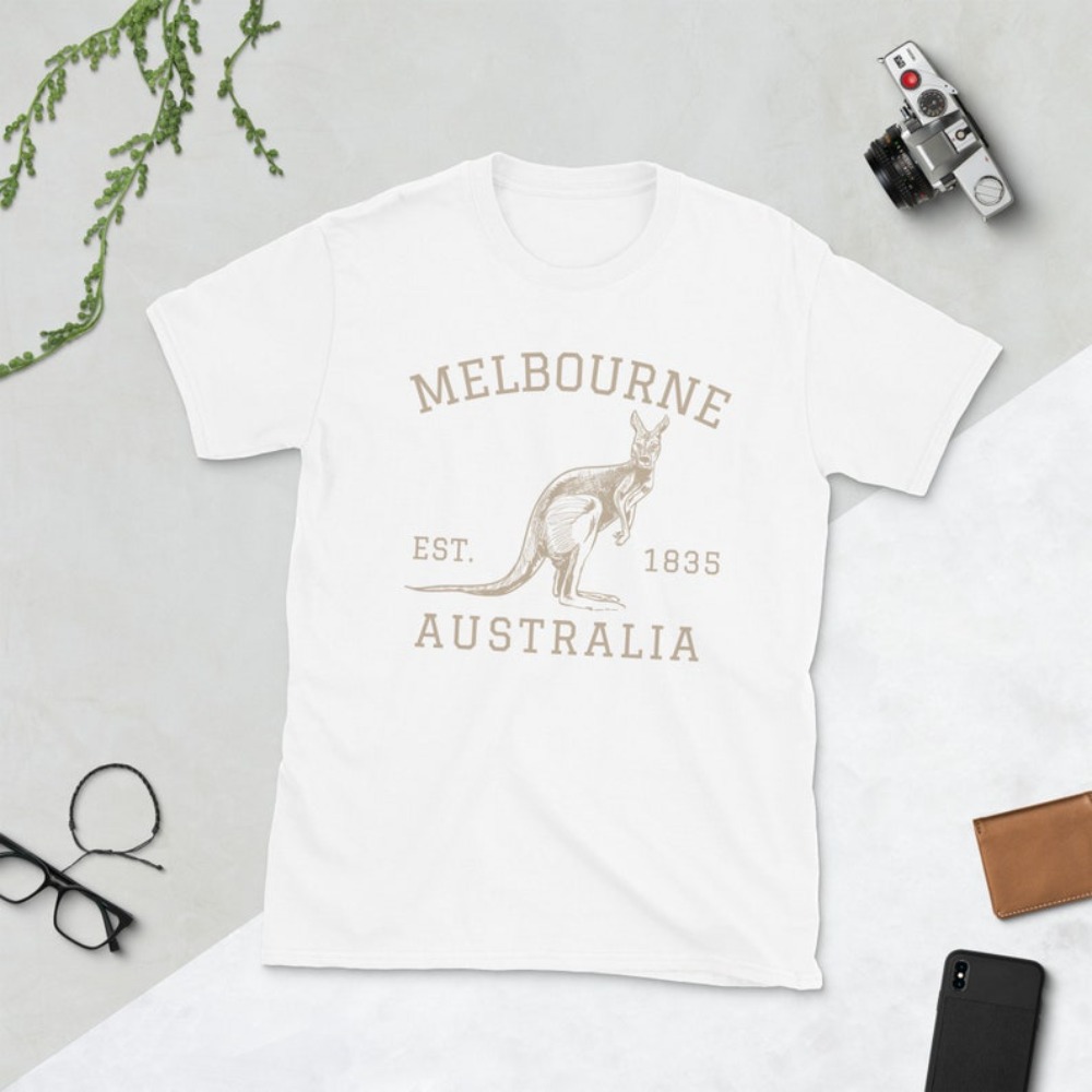 Melbourne Australia camiseta c - Vintage Fashion Melbourne reseña y precio