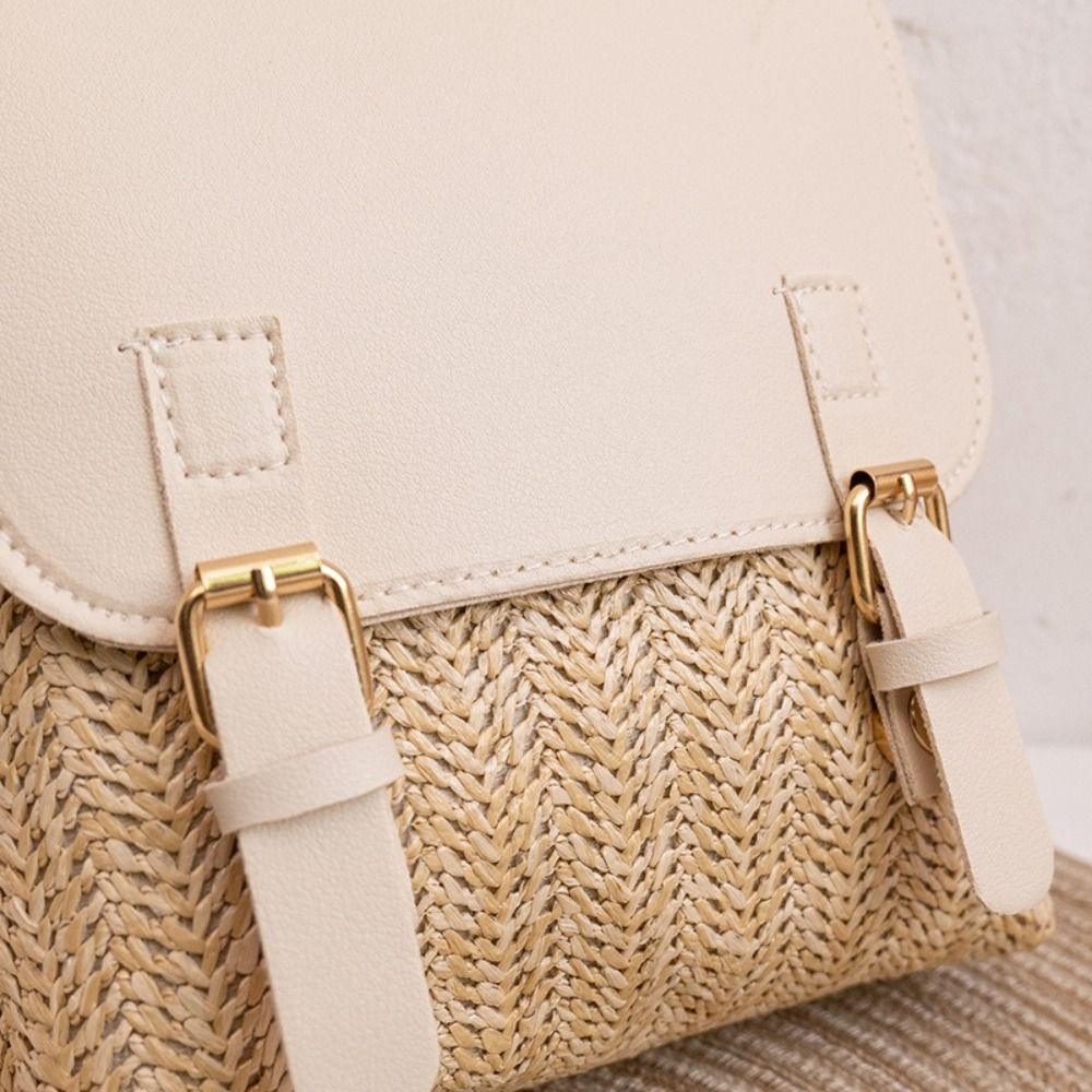 Mochila de Piel Sintética y Pa - Vintage Fashion Looks reseña y precio